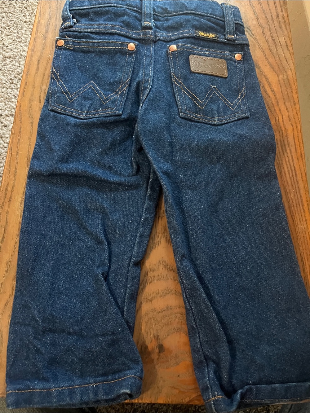 Toddler Wrangler Dark  Blue Jeans
2T Slim